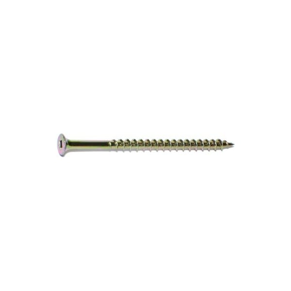 Buildright #10, Square Drive, Flat Head Wood Screw, Zinc Yellow Steel, 800 PK 07942 - main